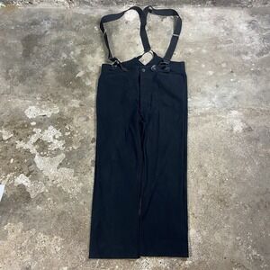 Frontier Classics Saddle Man Suspender Trousers Size 38 Black Button Fly Western